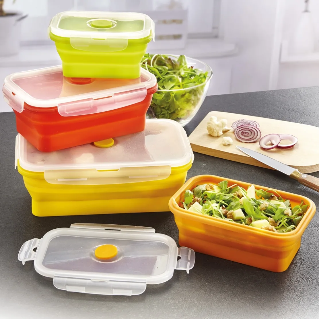 4 boites pliables vitamines