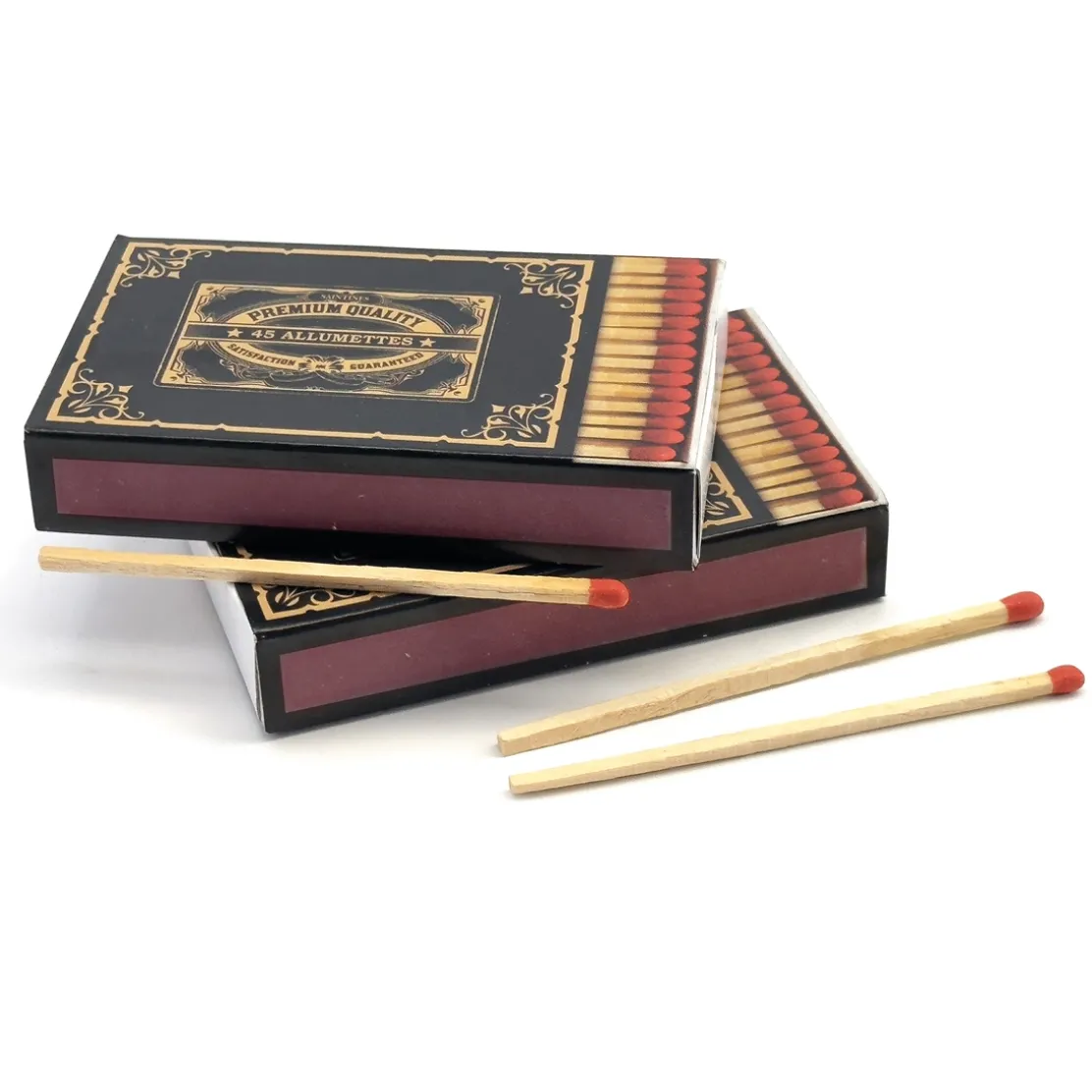 2 boîtes allumettes longues