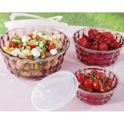 3 boîtes vintage roses