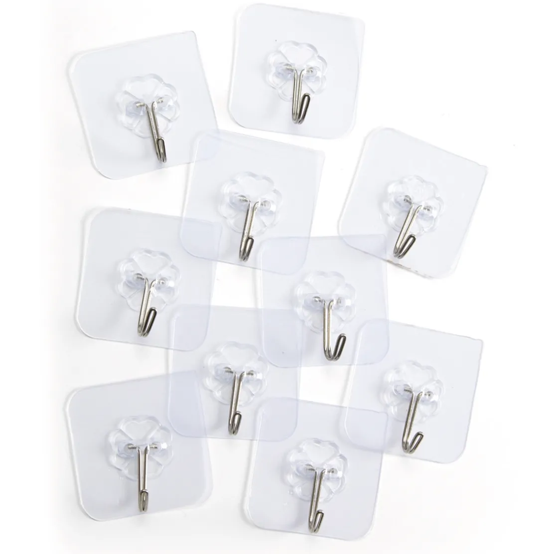 10 crochets acier inoxydable