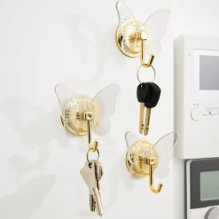 3 crochets papillons