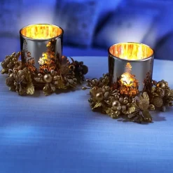 2 photophores dorés