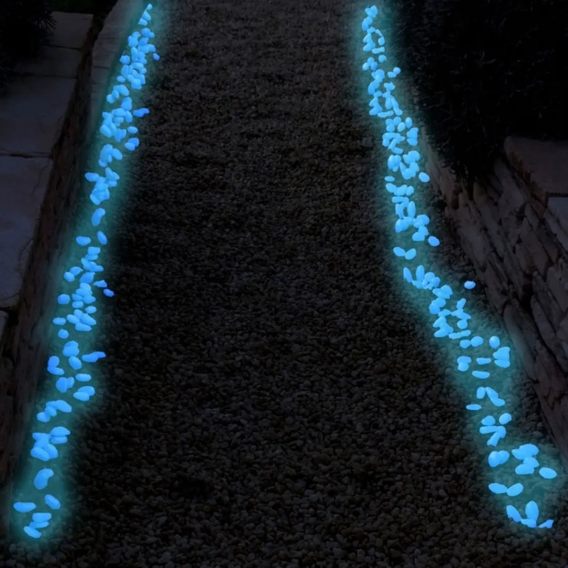 100 pierres phosphorescentes : «vertes» ou «bleues»