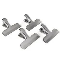 4 pinces à sachets en inox