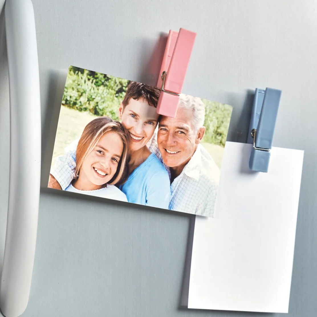 4 pinces mémo magnétiques