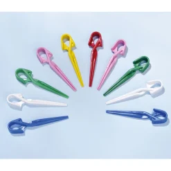 10 pinces sacs poubelle couleur