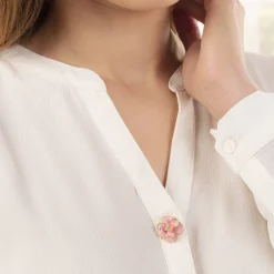 3 pin's fleurs fantaisie