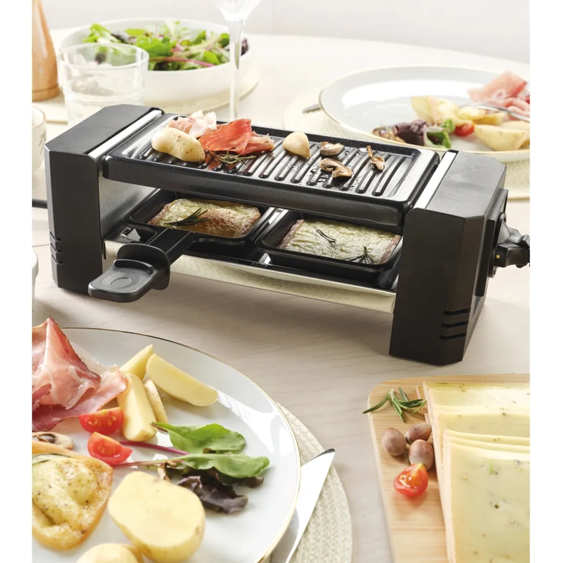 Appareil à raclette duo ou plusieurs connectables