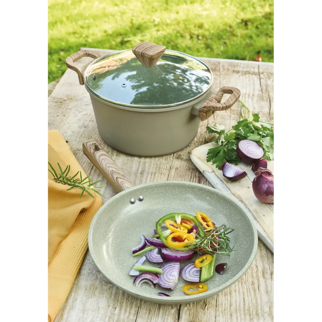 Batterie de cuisine 7 pièces Oliwood PRADEL FRANCE®