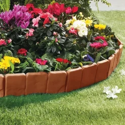 Bordure de jardin plate-bande Marron