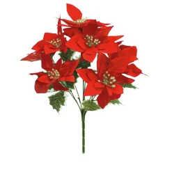 Bouquet poinsettia Rouge