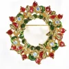 Broche couronne de Noël