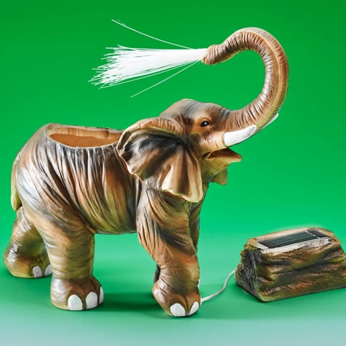 Cache-pot lumineux éléphant