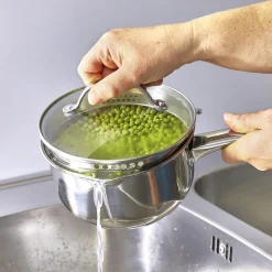 Casserole-saucière couvercle passoire Pradel France ®