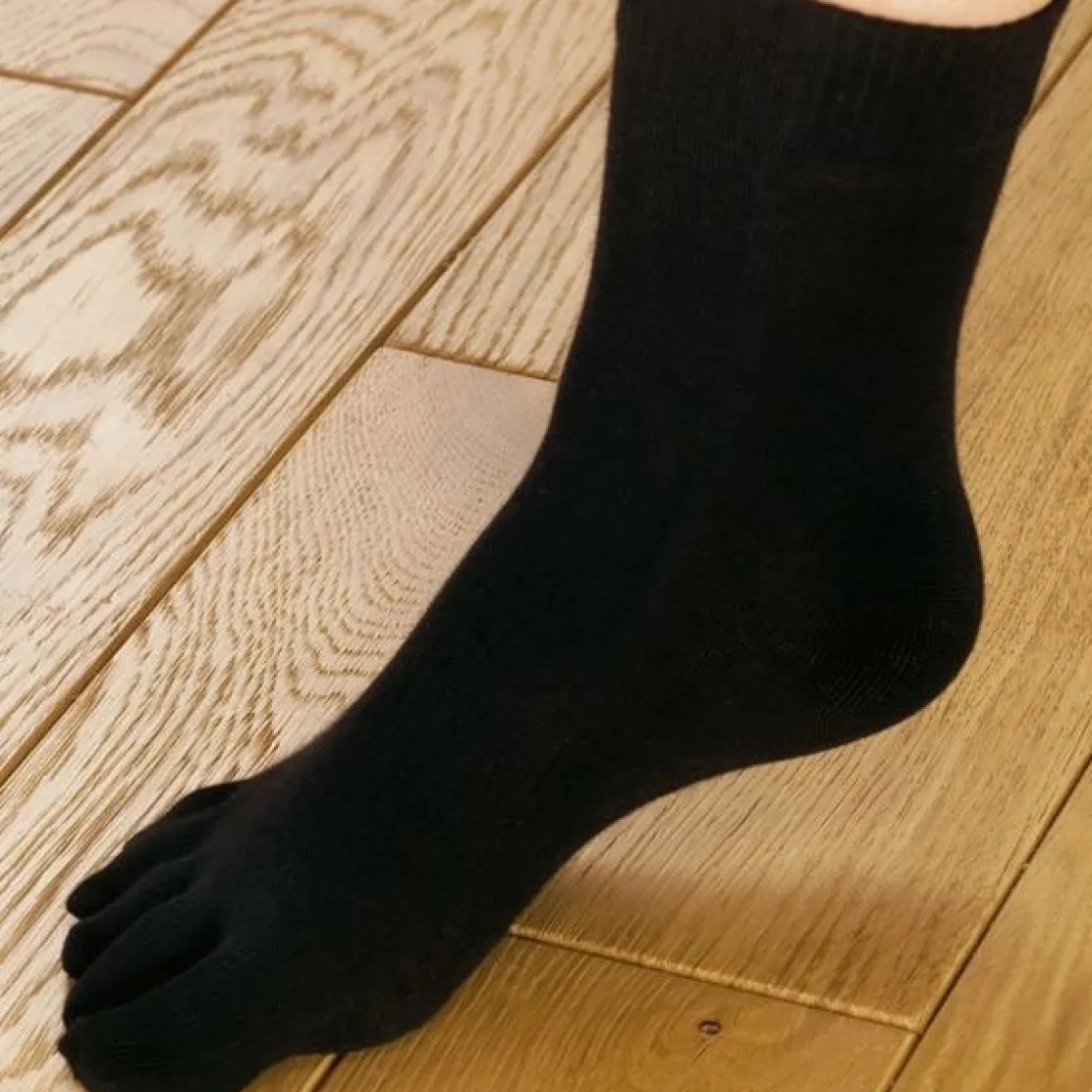 Chaussettes avec doigts Blanc ou Noir