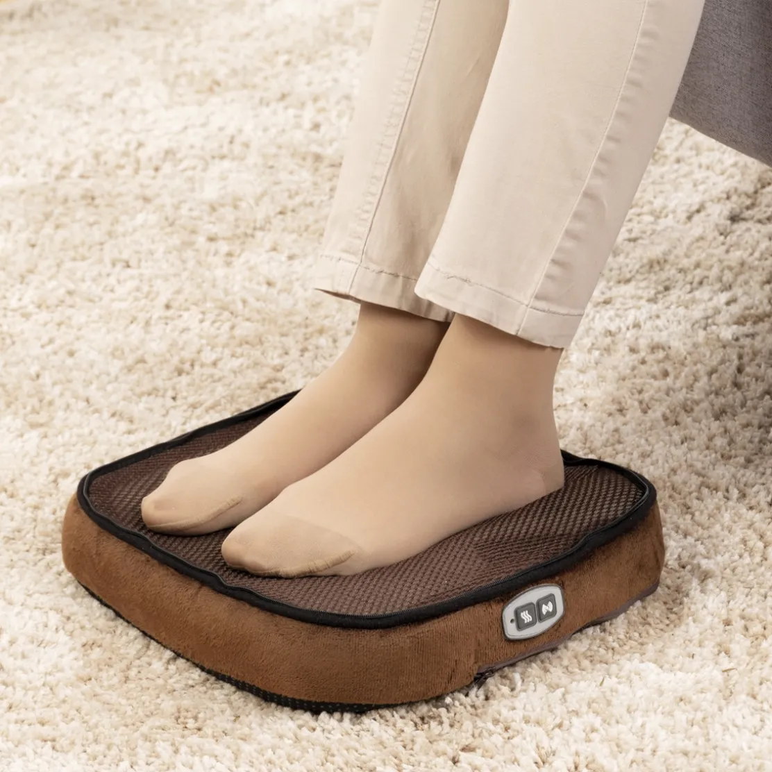 Chaussons/coussin massage chauffant