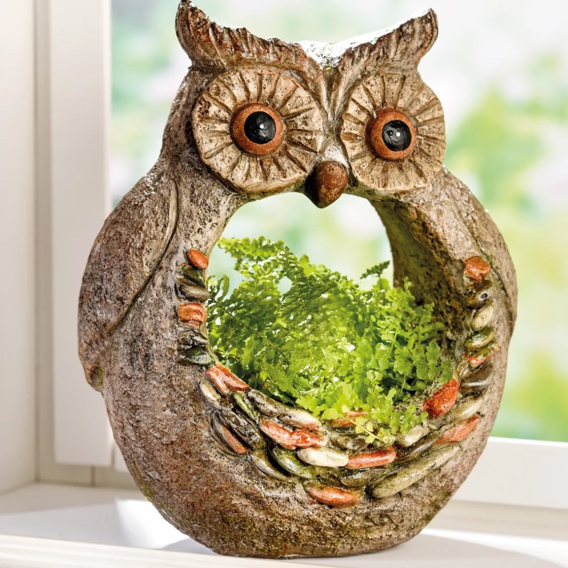 Chouette porte plantes