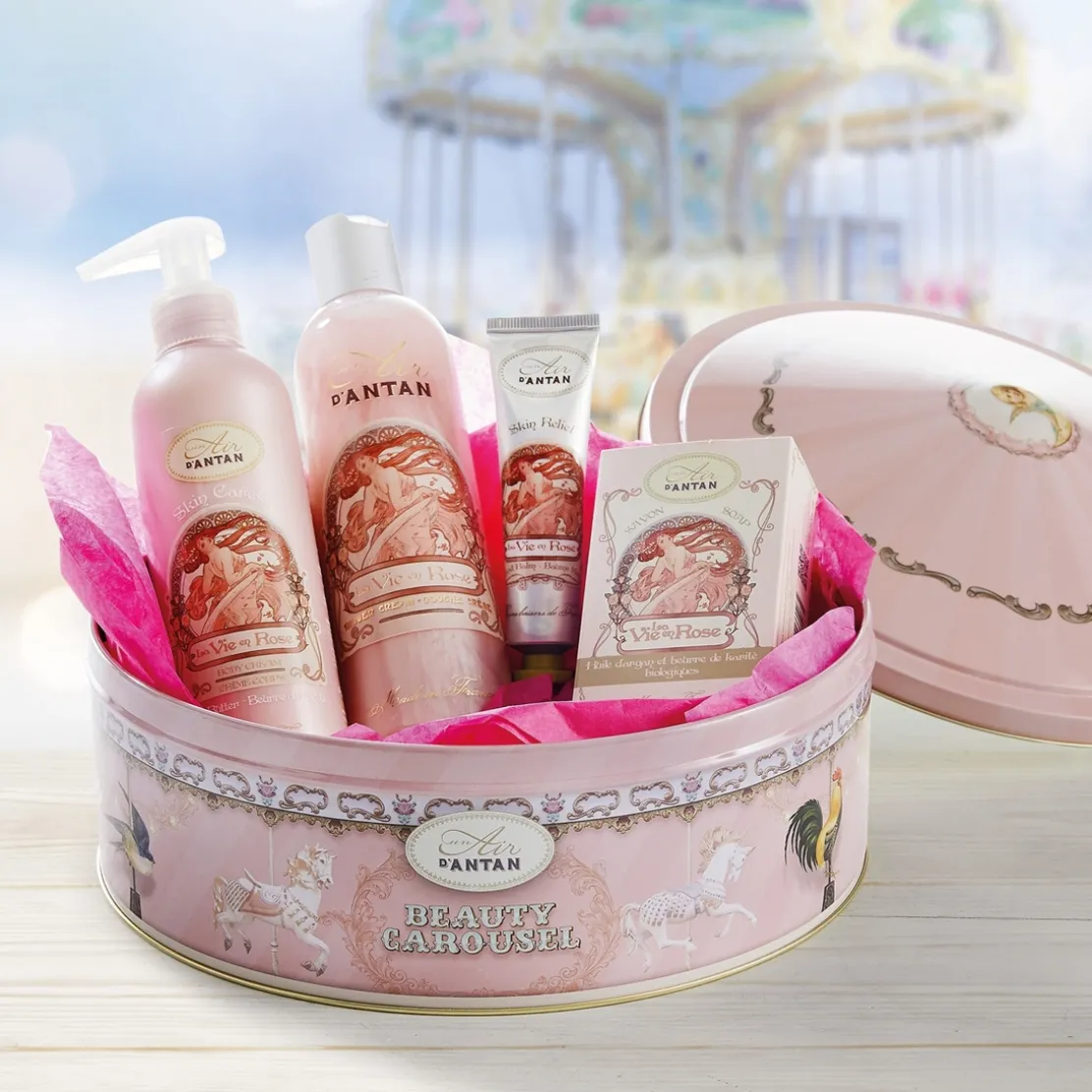 Coffret carrousel la vie en rose