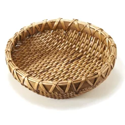 Corbeille tressée rotin