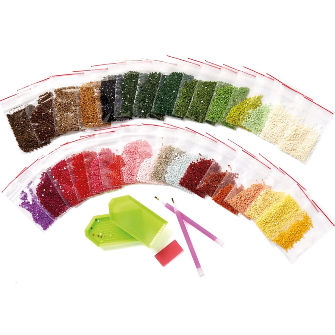 Couronne de poinsettias à diamanter