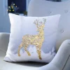 Coussin cerf pailleté