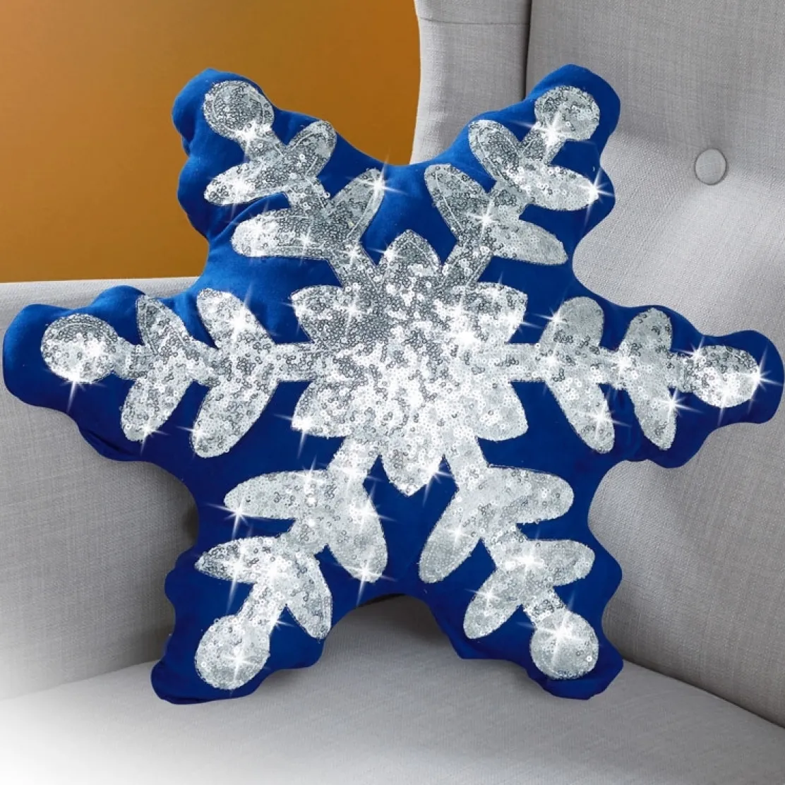 Coussin forme de flocon