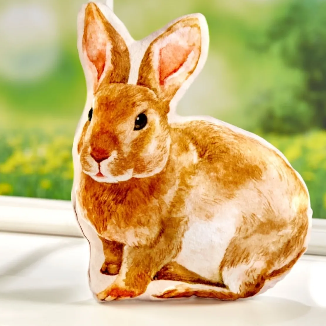 Coussin forme lapin