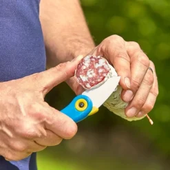 Couteau céramique bleu