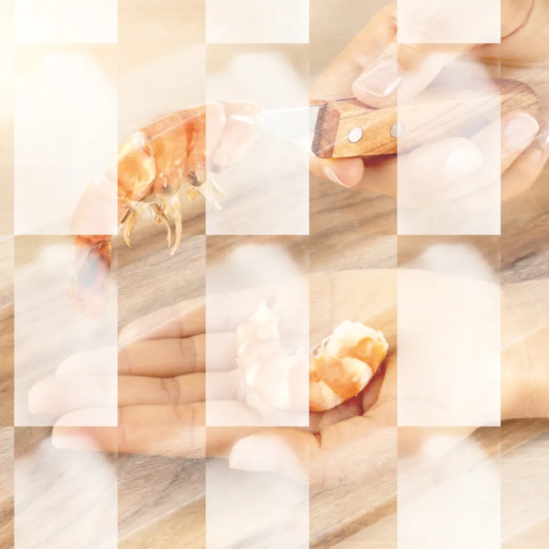 Couteau décortiqueur de crevettes