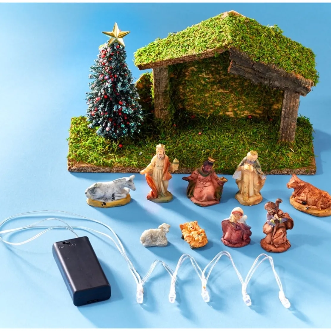 Crèche de Noël LED