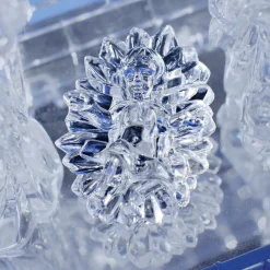 Crèche lumineuse chantante bleutée