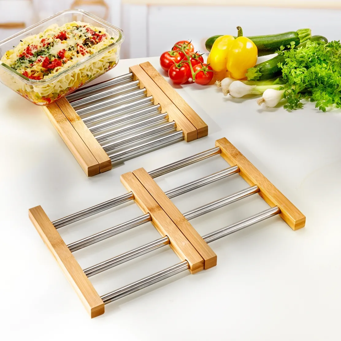 Dessous plat bambou/inox