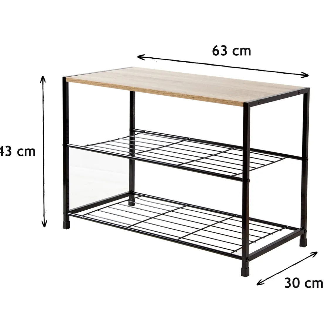 Etagère à chaussures 3 niveaux