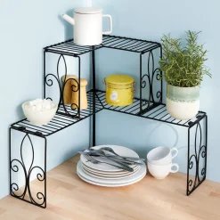 Etagère d'angle arabesque