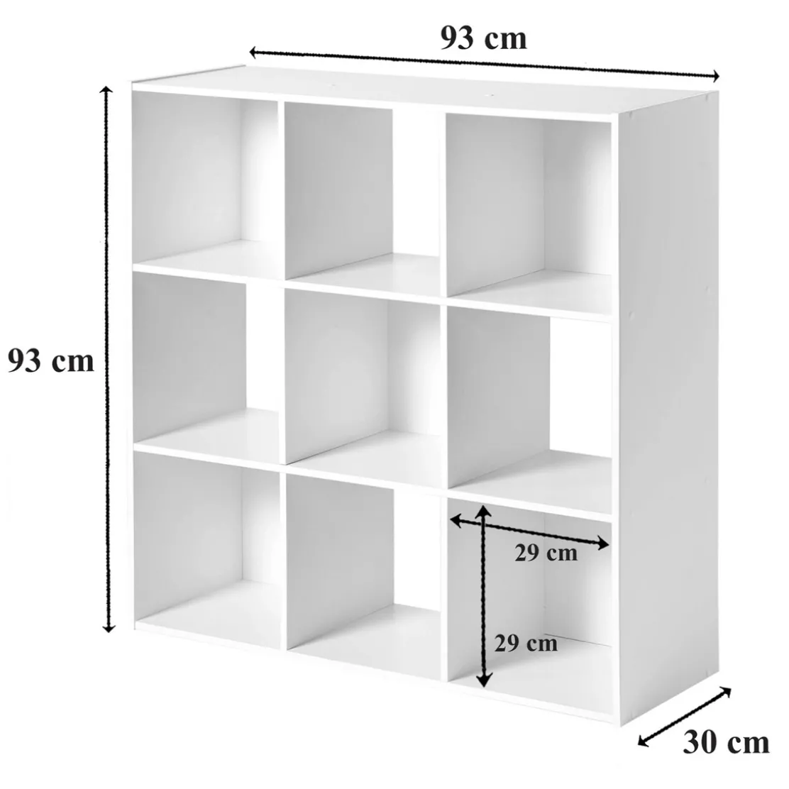 Etagère de rangement 9 cases