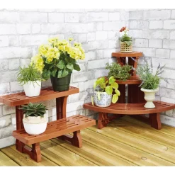 Etagère pot de fleurs 2 étages