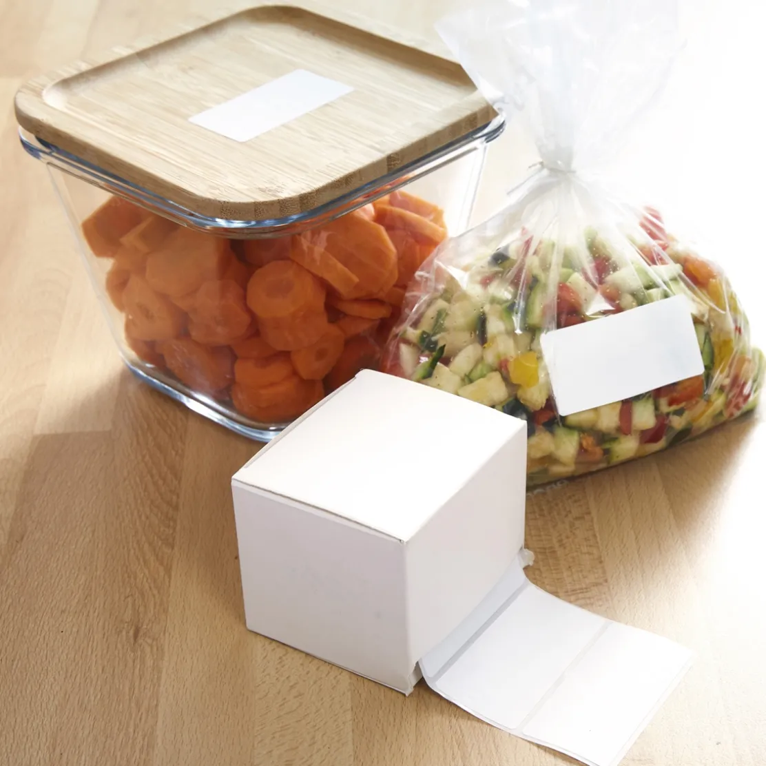 Etiquettes congélation en rouleau