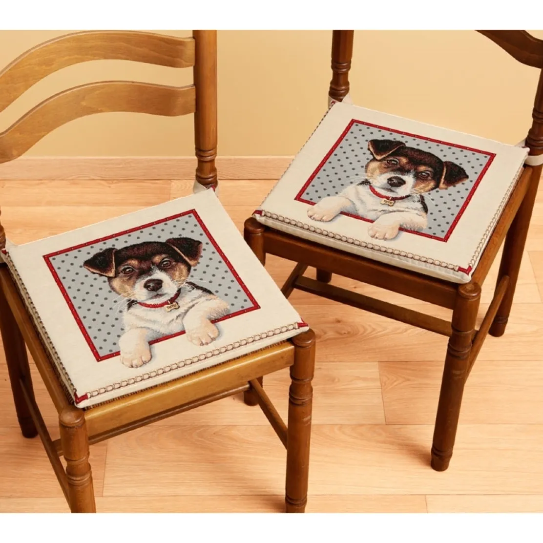 Galettes de chaises gobelin : Lot de 2 ou 4