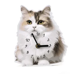 Horloge chat blanc