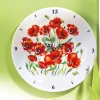 Horloge coquelicots
