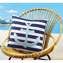 Housse coussin ancre