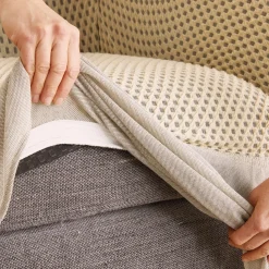 Housse élastiquée Romance Beige ou Bordeaux