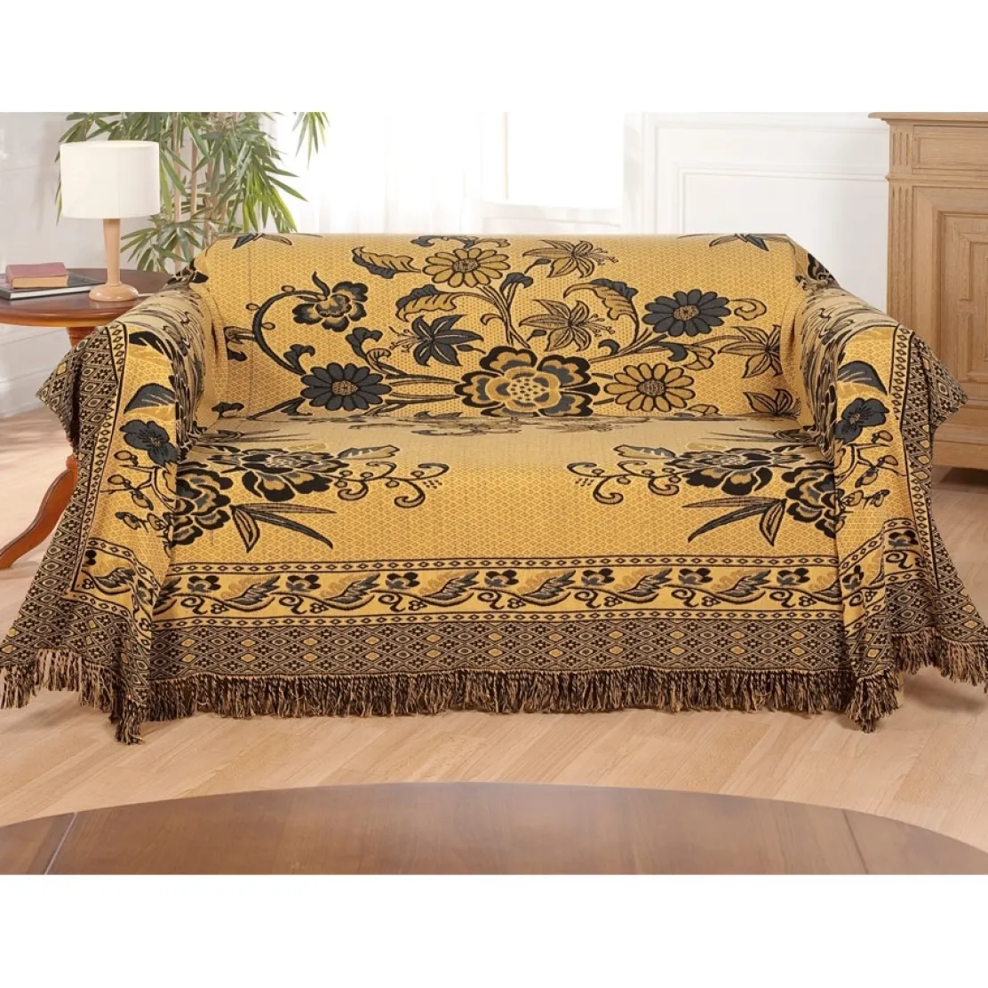 Jeté de canapé réversible