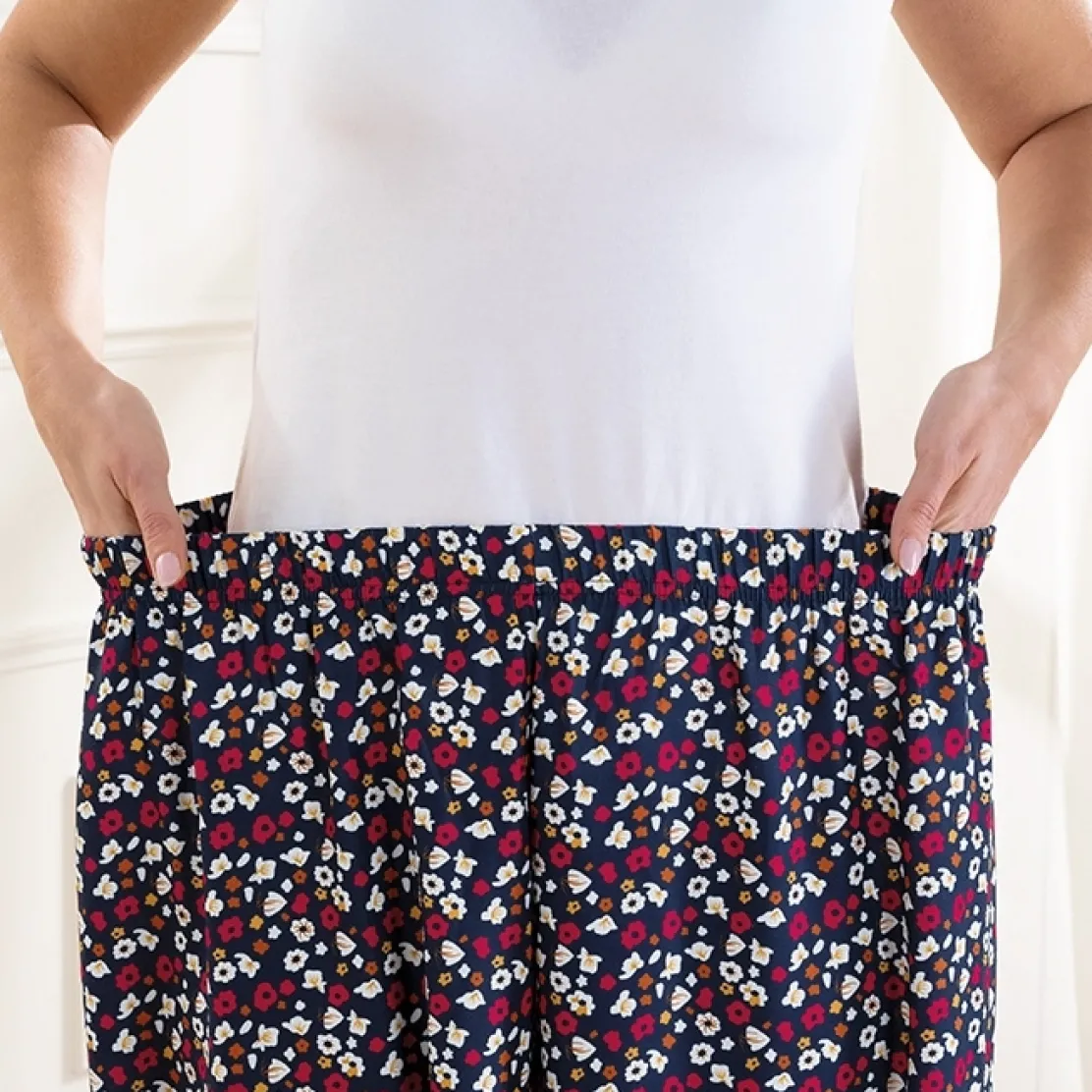 Jupe culotte fleurie