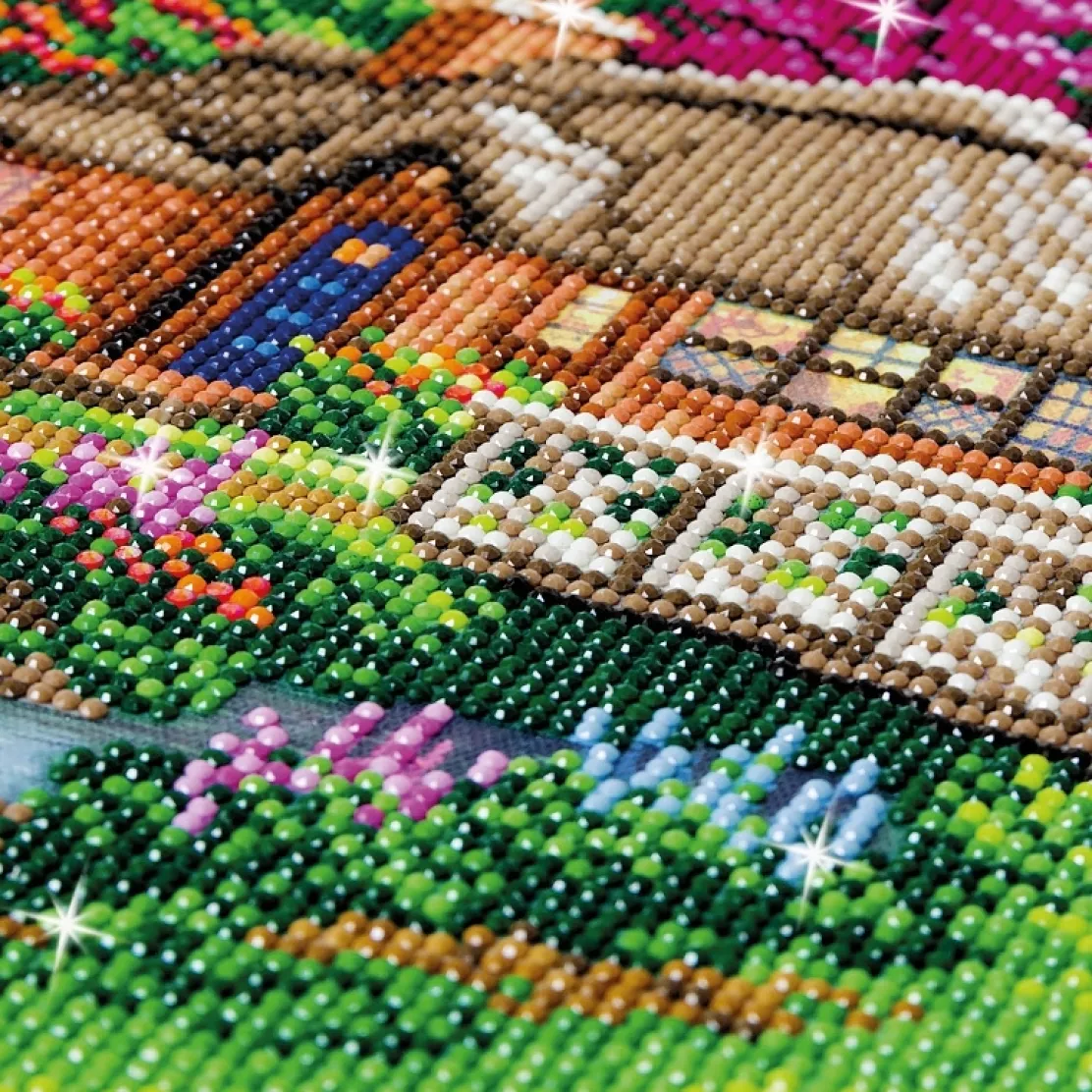 Kit broderie diamant "Cottage anglais"