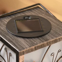 Lampe de sol papillons solaire