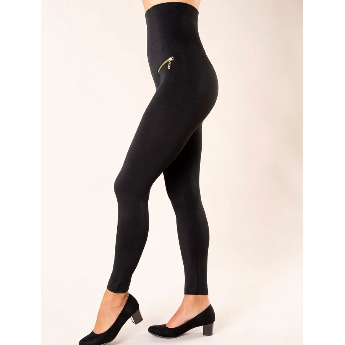 Lot 2 leggings taille haute fantaisie