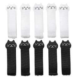 Lot de 10 attaches câbles chats