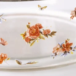 Lot de 3 boîtes borosilicate fleuries