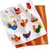 Lot de 6 chiffons microfibres poulettes